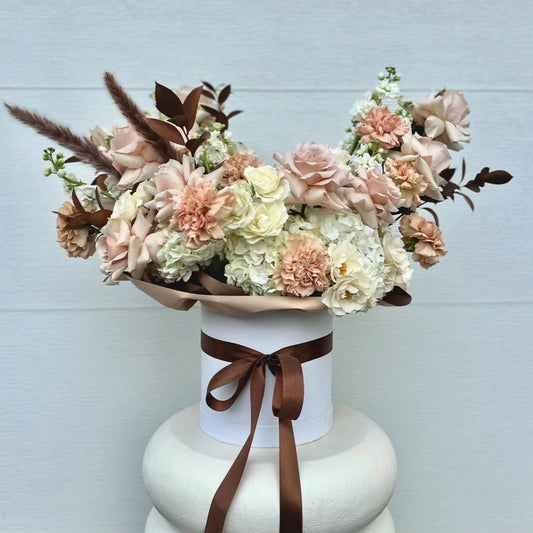 Flower Box Asymmetrical Ivory